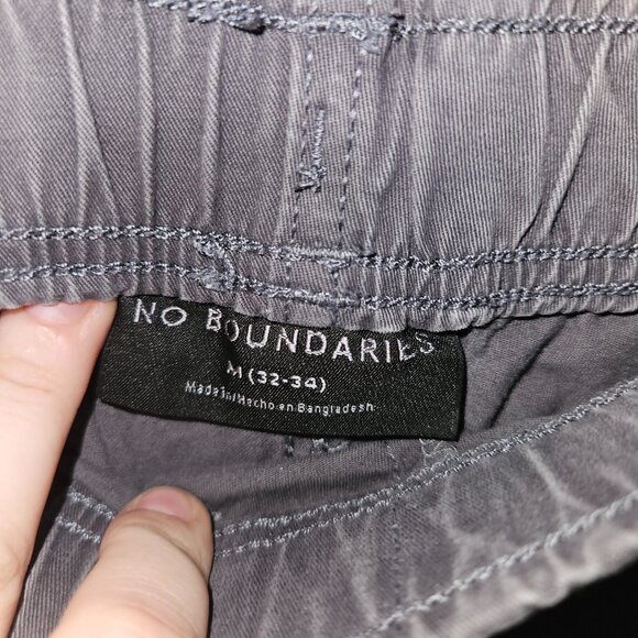 No Boundaries Gray Drawstring Men's Joggers - Picture 3 of 3